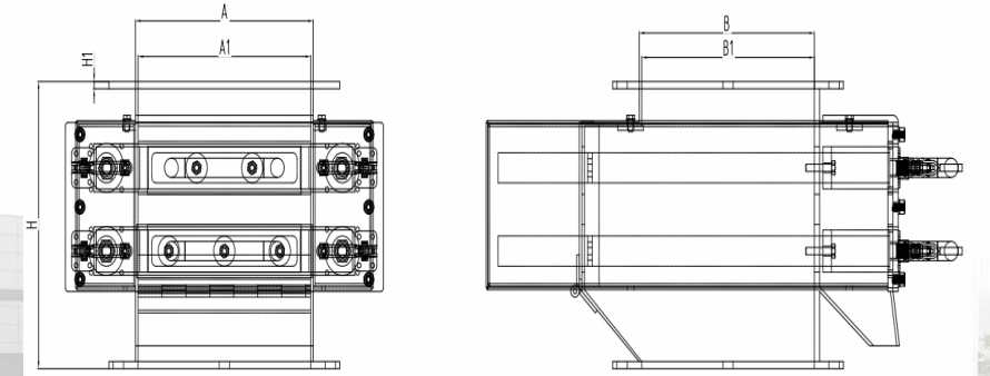 Line Drawing of Self-cleaning Magnetic Drawer MD20 & 25 Line Drawing of Self-cleaning Magnetic Drawer MD20 & 25