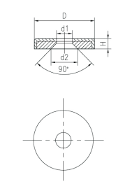 Shallow Pot Magnet SWN6 Line Drawing Shallow Pot Magnet SWN6 Line Drawing