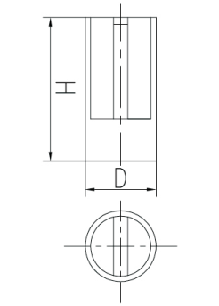 Deep Pot Magnets SWN0 Line Drawing Deep Pot Magnets SWN0 Line Drawing