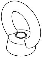 Stainless Steel Eyebolt Ring DM Line Drawing Stainless Steel Eyebolt Ring DM Line Drawing