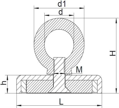 Fishing Magnets SWNN Series Line Drawing Fishing Magnets SWNN Series Line Drawing
